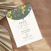 Spring Herfst Boho Wildflower Bloom Whimsical Kaart