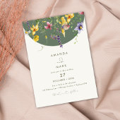 Spring Herfst Boho Wildflower Bloom Whimsical Kaart