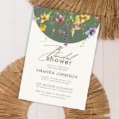 Spring Herfst Boho Wildflowers Vrijgezellenfeest Kaart