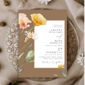 Spring Herfst Wildflower Botanische bruiloft Kaart