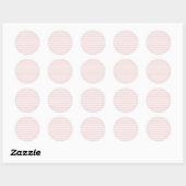 Spring Heritage Strepen | Zachte Blos ll Ronde Sticker (Vel)