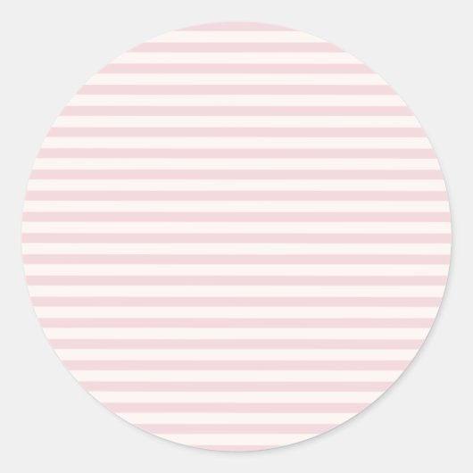 Spring Heritage Strepen | Zachte Blos ll Ronde Sticker (Voorkant)