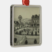 Spring Hill Boerderij, Chase County, Kansas Metalen Ornament (Rechts)