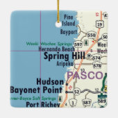Spring Hill Map Keramisch Ornament (Achterkant)