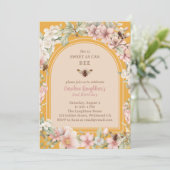 Spring Honey Bee Wildflower Tweede verjaardag Kaart (Staand voorkant)