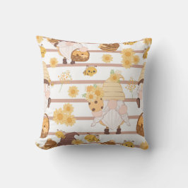 Spring Honey Tuin Gnome Patroon Kussen