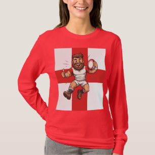 Spring hoog, speel trots Rugby Engeland T-shirt