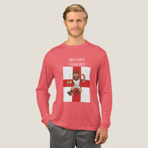 Spring hoog, speel trots Rugby Engeland Tri-Blend Shirt