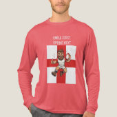Spring hoog, speel trots Rugby Engeland Tri-Blend Shirt (Voorkant volledig)