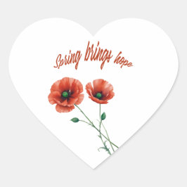 "Spring Hope Sticker" Hart Sticker