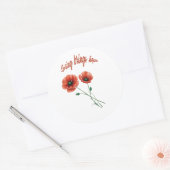 "Spring Hope Sticker" Ronde Sticker (Envelop)