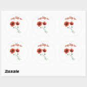 "Spring Hope Sticker" Ronde Sticker (Vel)