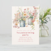 Spring Housewarming Party Uitnodigen Kaart (Staand voorkant)