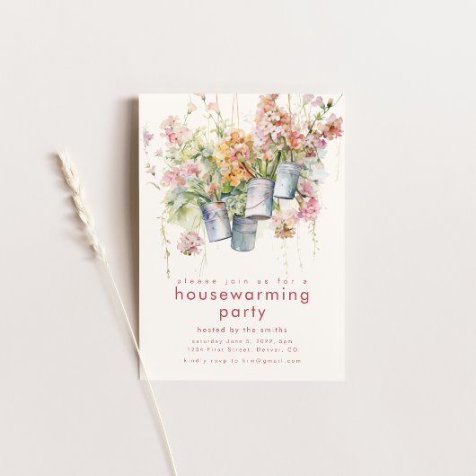 Spring Housewarming Party Uitnodigen Kaart