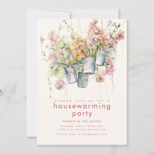 Spring Housewarming Party Uitnodigen Kaart (Voorkant)
