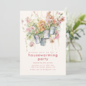 Spring Housewarming Party Uitnodigen Kaart (Staand voorkant)