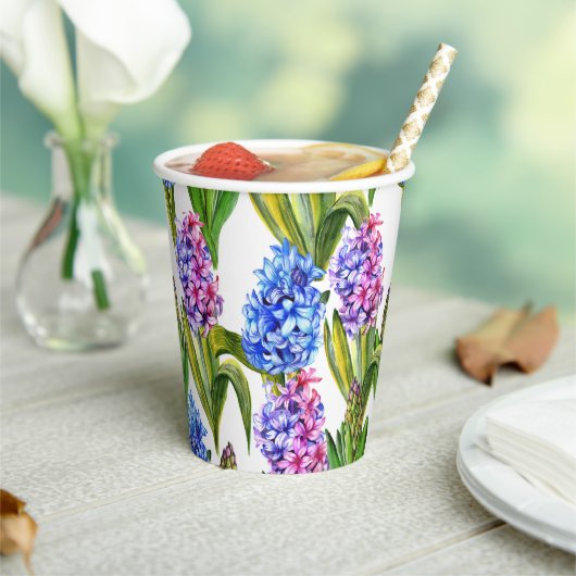 Spring Hyacinth Papieren Bekers (Insitu)