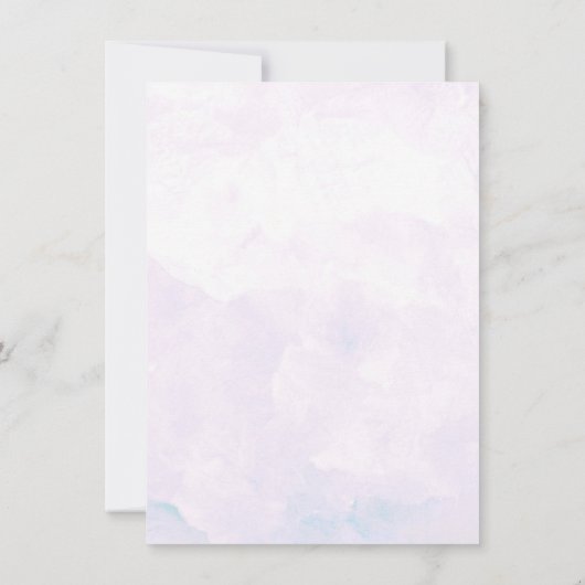 Spring Hydrangea & Swirls Bruiloft Save the Date (Achterkant)