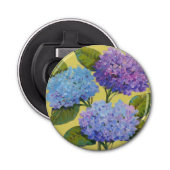 Spring Hydrangeas I Button Flesopener (Voorkant)
