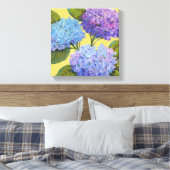 Spring Hydrangeas I Canvas Afdruk (Insitu (Slaapkamer))