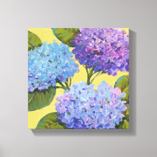 Spring Hydrangeas I Canvas Afdruk (Voorkant)