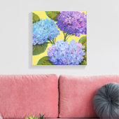 Spring Hydrangeas I Canvas Afdruk (Insitu (Woonkamer))