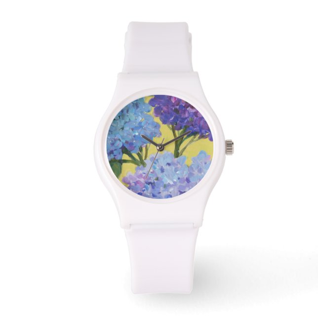 Spring Hydrangeas I Horloge (Voorkant)