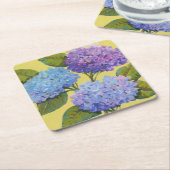 Spring Hydrangeas I Kartonnen Onderzetters (Schuin)