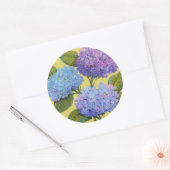 Spring Hydrangeas I Ronde Sticker (Envelop)