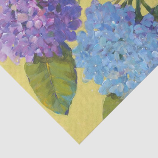 Spring Hydrangeas I Tissuepapier (Detail)