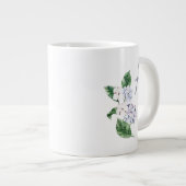 Spring HYRDANGEA met aanpasbare brief Grote Koffiekop (Voorkant rechts)