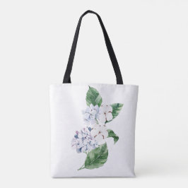 Spring HYRDANGEA met aanpasbare brief Tote Bag