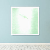 Spring Impressions Mint Groen Blad Canvas Afdruk (Insitu (Houten vloer))
