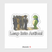 Spring in actie! Kikker sticker (Vel)