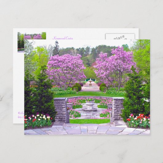"Spring in Bloom Kingwood Center and tudens Briefkaart (Voorkant / Achterkant)