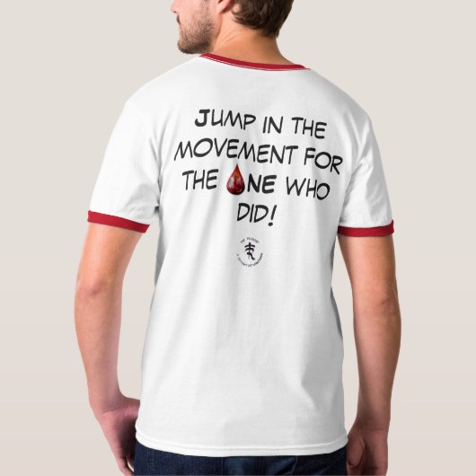 Spring in de Beweging T-shirt (Achterkant volledig)