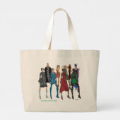 Spring in de mode! grote tote bag (Achterkant)