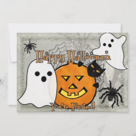 Spring in de nacht Halloween Kaart