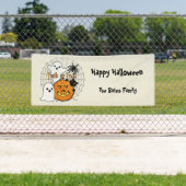 Spring in de nacht Halloween Spandoek (Insitu)