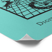 Spring in de nacht poster (Hoek)