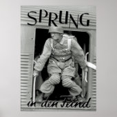 Spring in de vijand poster (Voorkant)