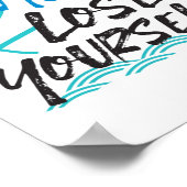 Spring in en verlies jezelf, het Zwemende Ontwerp Poster (Hoek)