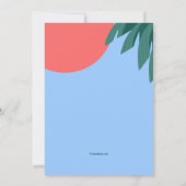 Spring in het water. Het zwembadfeestje is begonne Kaart (Achterkant)