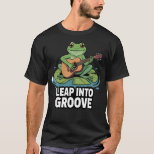 Spring in je Groove Ontwerp Kikkerminnaar En Kikke T-shirt
