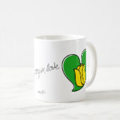Spring in Love - Yellow Tulips Coffee Mok (Voorkant rechts)
