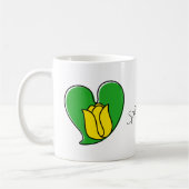 Spring in Love - Yellow Tulips Coffee Mok (Links)