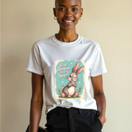 Spring in mijn hart: een konijn houdt van je Tri-Blend shirt