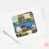 Spring in Parijs 2006 Vierkante Sticker (Envelop)