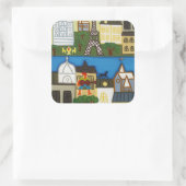 Spring in Parijs 2006 Vierkante Sticker (Tas)