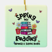 Spring in Reading Brenda K Davies Books Keramisch Ornament (Voorkant)